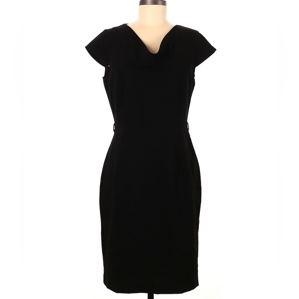 Calvin Klein Women’s Black Short-sleeve Dress with Collar